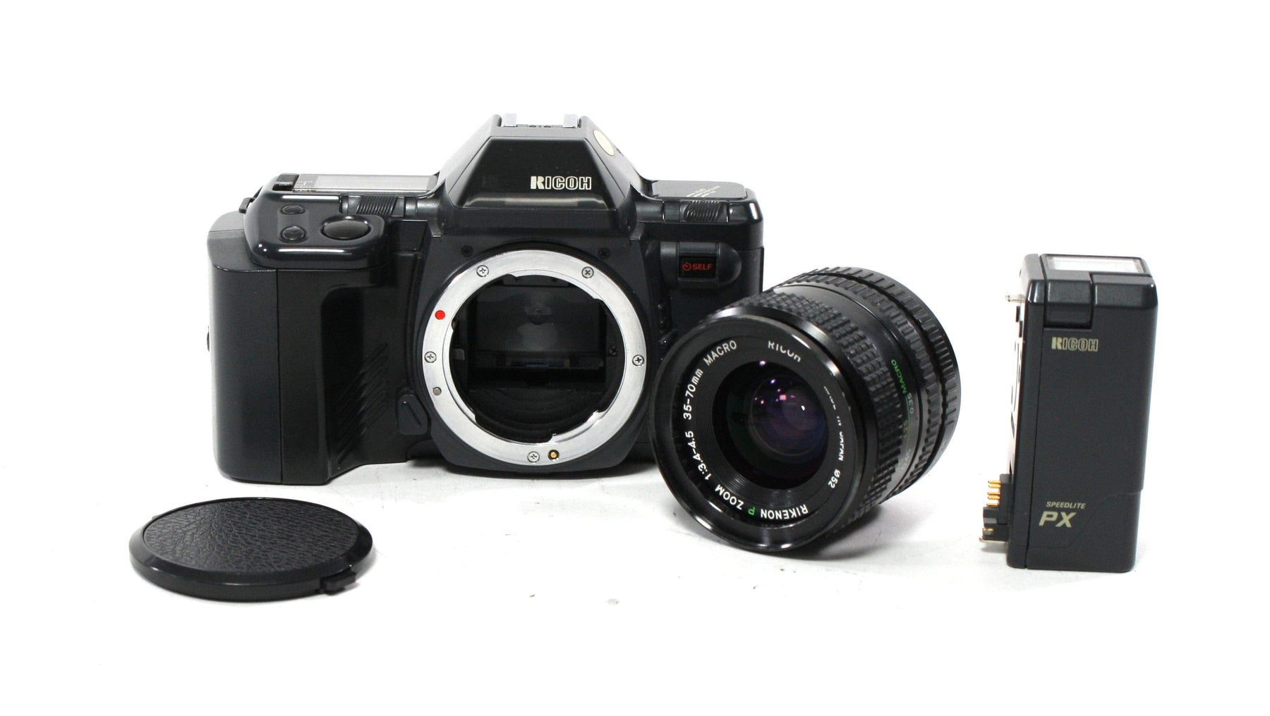 Ricoh XR-M 35mm Camera with PX Speedlite and 35-70mm f/3.4-4.5 Lens
