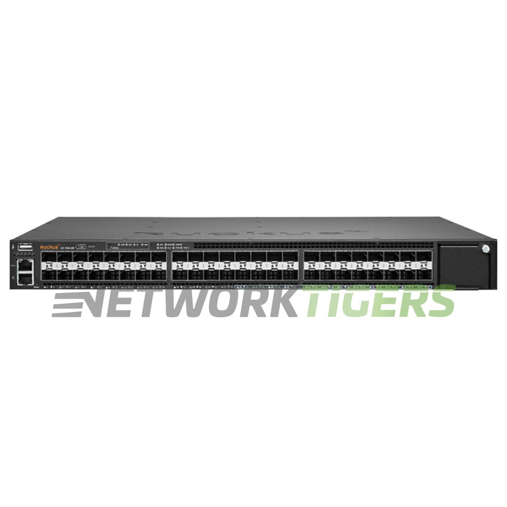 Ruckus Brocade ICX7650-48F-E2 24x 1GB SFP 24x 10GB SFP+ 4x QSFP+ F-B Air Switch