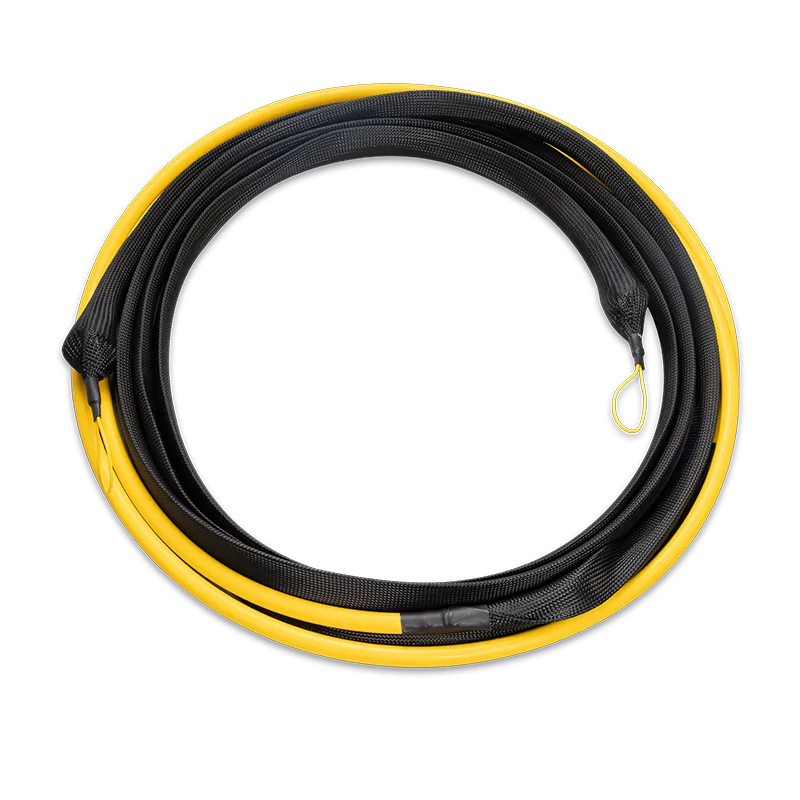 Pre-terminated MPO 4x4 Shuffle Trunk Cable, 256 Fibers, 32 x MPO-8 APC (Male) to 32 x MPO-8 APC (Male), Single Mode (OS2), Type 4, LSZH, 0.35dB Max, Breakout 80cm, Yellow