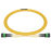Pre-terminated MPO 2x2 Shuffle Breakout Cable, 16 Fibers, 2 x MPO-8 APC (Female) to 2 x MPO-8 APC (Female), Single Mode (OS2), Type 2, LSZH/OFNP, 0.35dB Max, Breakout 80cm, Yellow