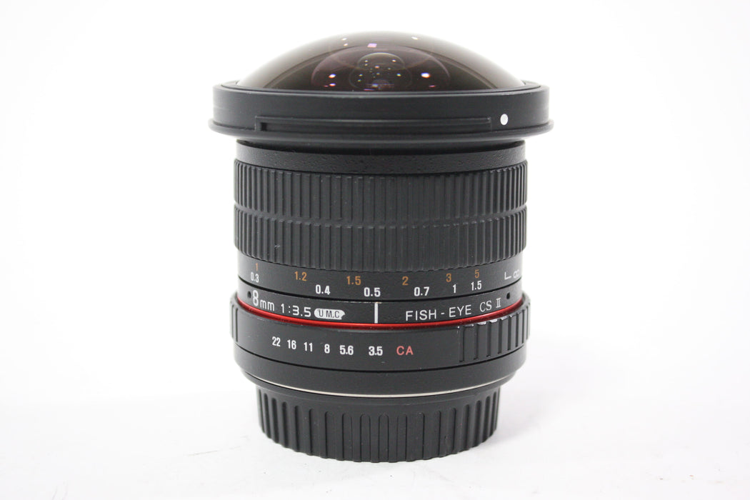 Samyang 8mm f/3.5 Fish-Eye CS II Lens for Canon EF-S Mount