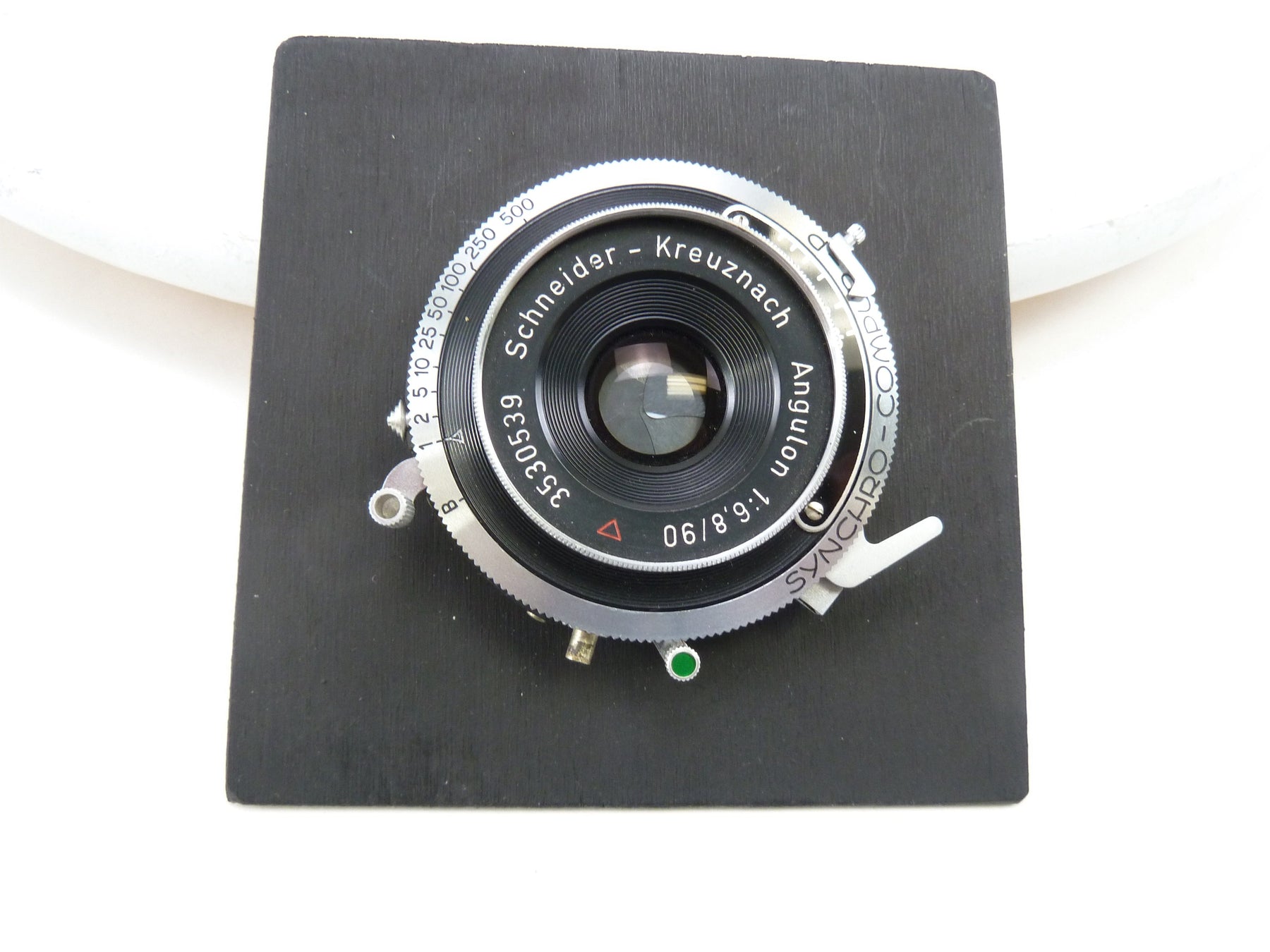 Schneider Angulon 90MM F 6.8 Large Format Lens with 4X4 Board