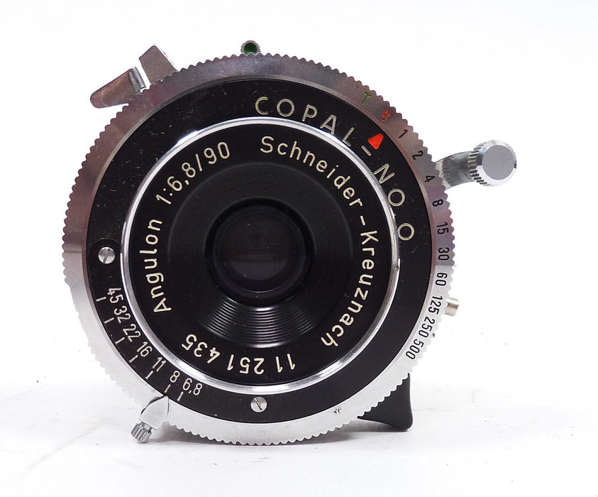 Schneider Angulon 90mm f6.8 with Copal 0 Shutter
