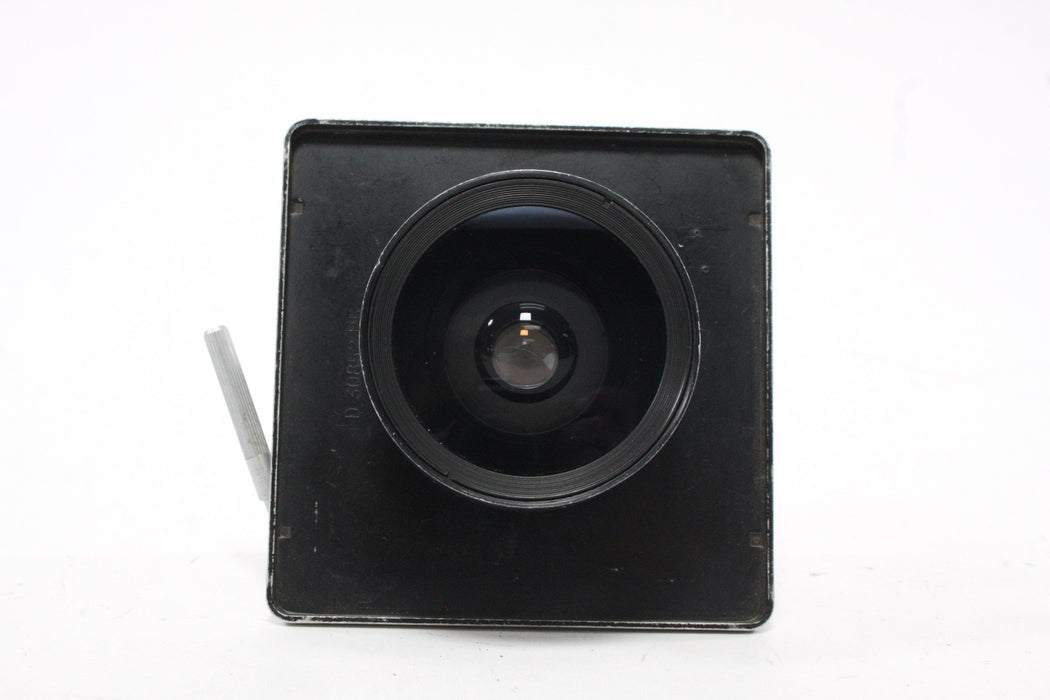 Schneider Super Angulon 90MM F8 Compur Shutter on 3.5 x 3.5 Inch Lens Board