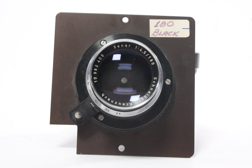 Schneider Xenar 180mm f/4.5 on a 4.5x4.5 Notched Lens Board