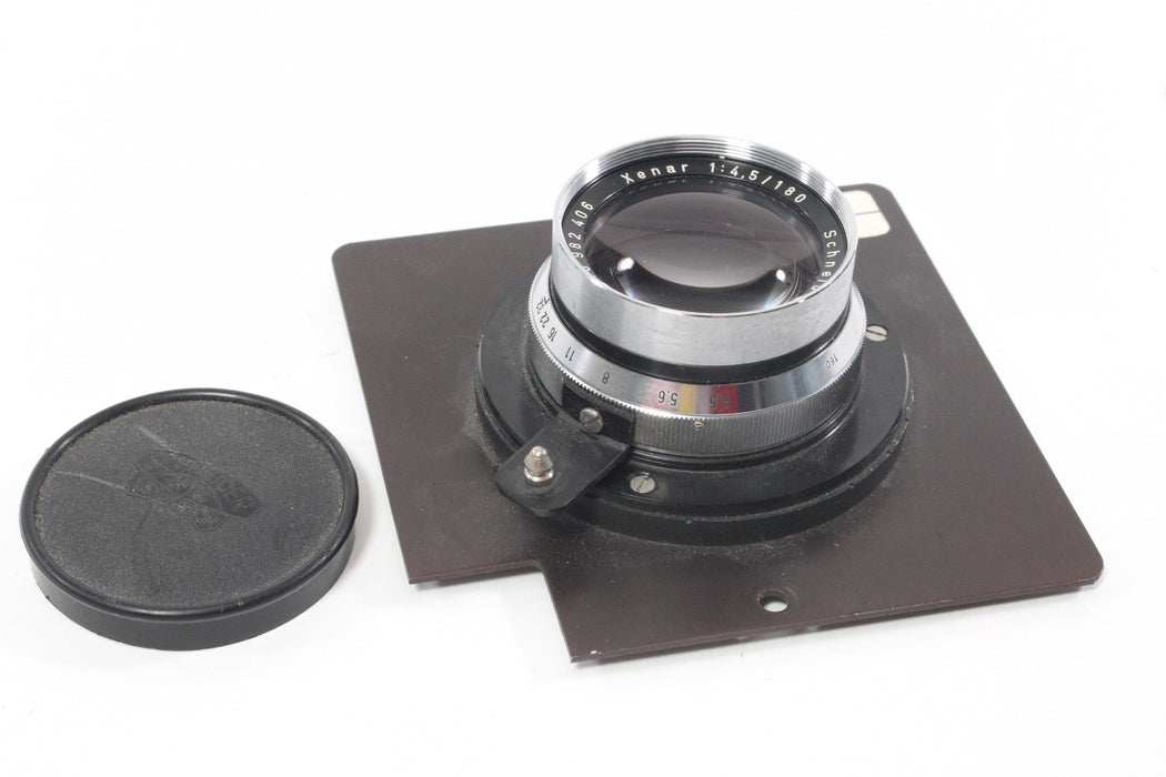 Schneider Xenar 180mm f/4.5 on a 4.5x4.5 Notched Lens Board