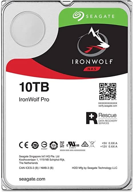 Seagate IronWolf Pro ST10000NE0008 10 TB Hard Drive   3.5" Internal   SATA (SATA/600)