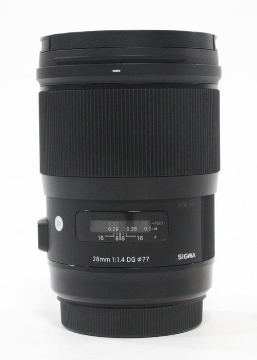 Sigma 28mm f/1.4 DG HSM Art Lens for Canon EF Mount with Case.