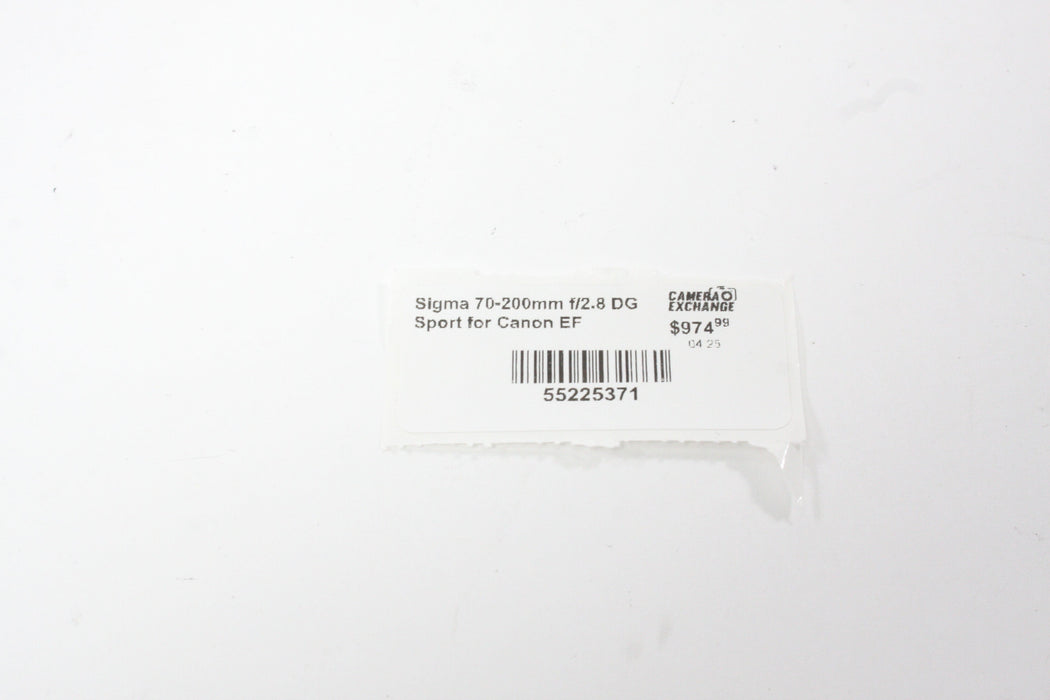 Sigma 70-200mm f/2.8 DG Sport for Canon EF