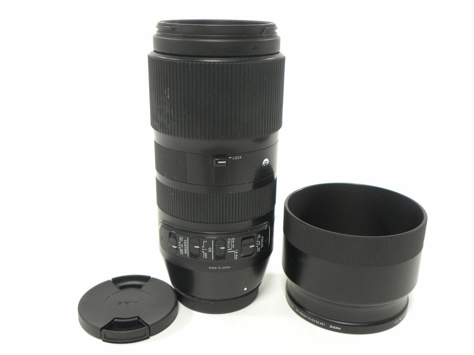 Sigma DG Contemory 100-400mm f5-6.3 Canon EF Mount lens