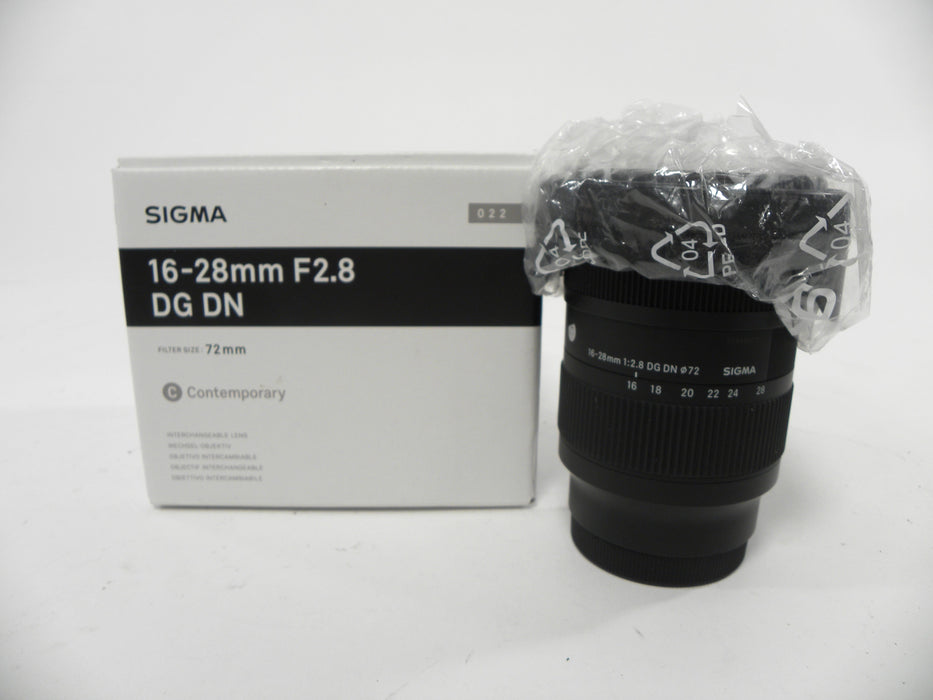 Sigma DG DN Contemporary 16-28mm f2.8 Sony E Mount lens