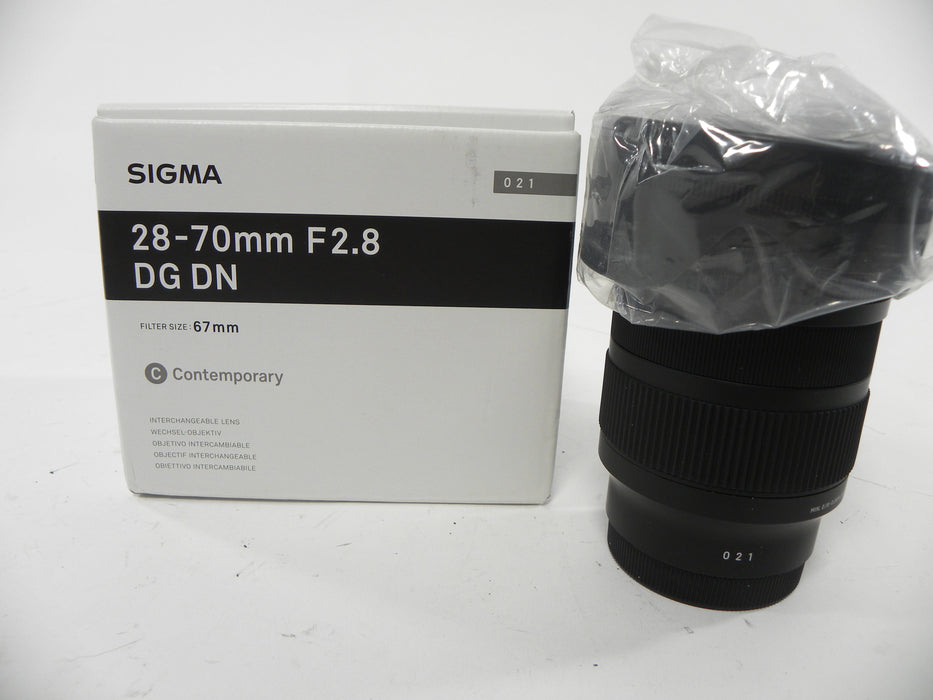 Sigma DG DN Contemporary 28-70mm f2.8 Sony E Mount lens