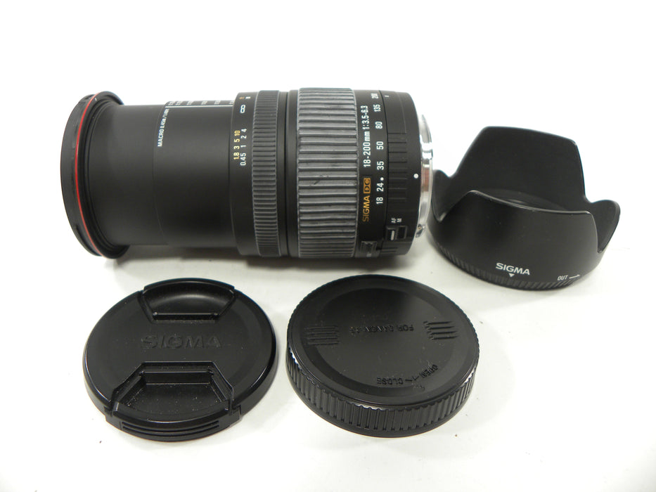 Sigma Zoom DC 18-200mm f3.5-6.3 Canon EF-S Mount