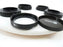 Simmod hoods with caps for 5 Mamiya Lenses