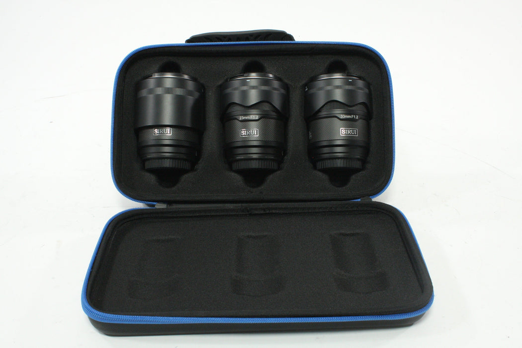Sirui 56mm, 33mm, and 23mm f1.2 APS-C AF Lens Kit for Sony E