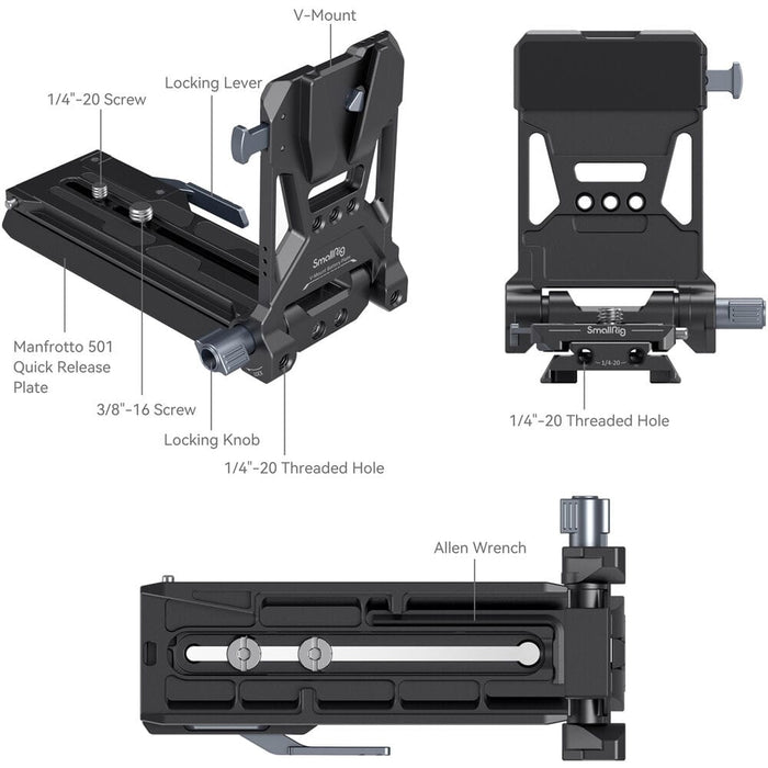 Small Rig V-Mount Battery Mount Plate Kit for Cinema Cameras  4323