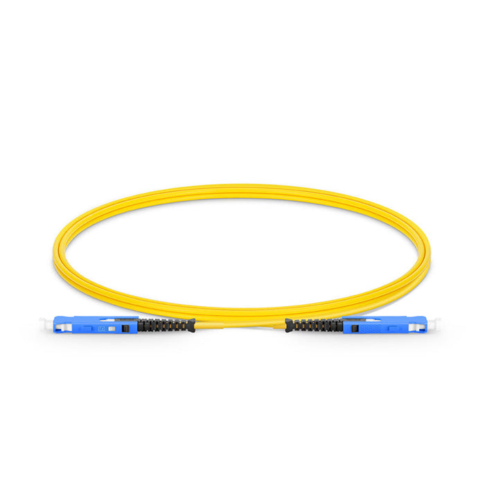 SN-SN UPC Uniboot Duplex OS2 Single Mode PVC (OFNR) 2.0mm Fiber Optic Patch Cable, for 200/400G