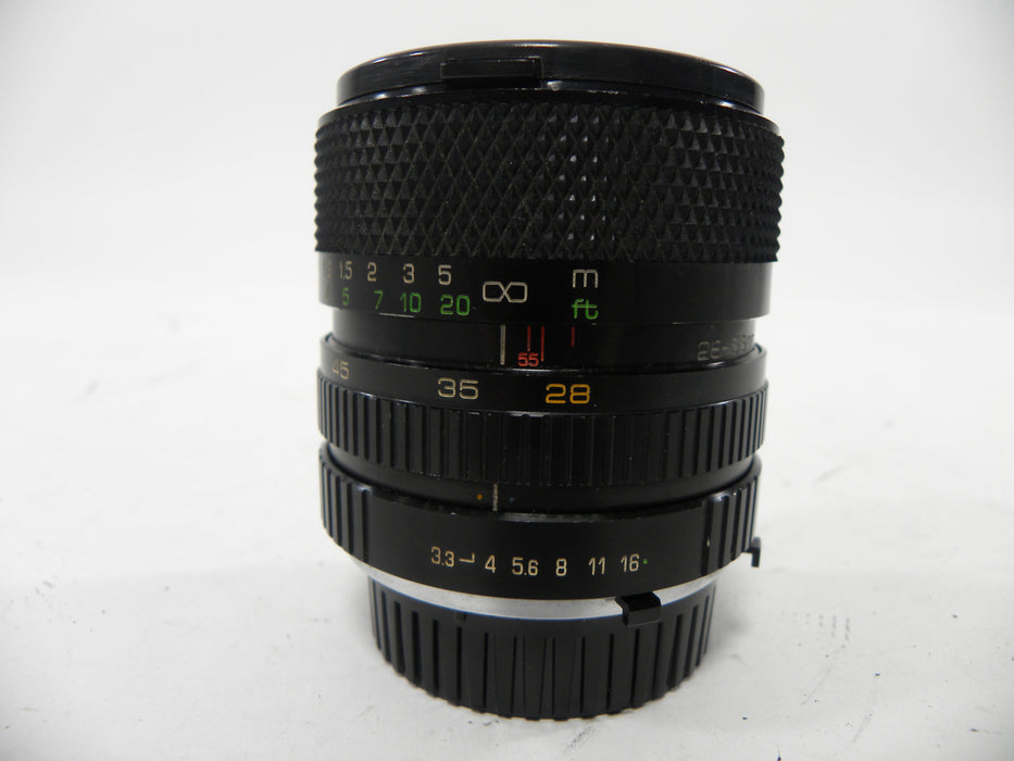 Soligor MC C/D Zoom Macro 28-55mm f3.3-4.5 Minolta MD Mount