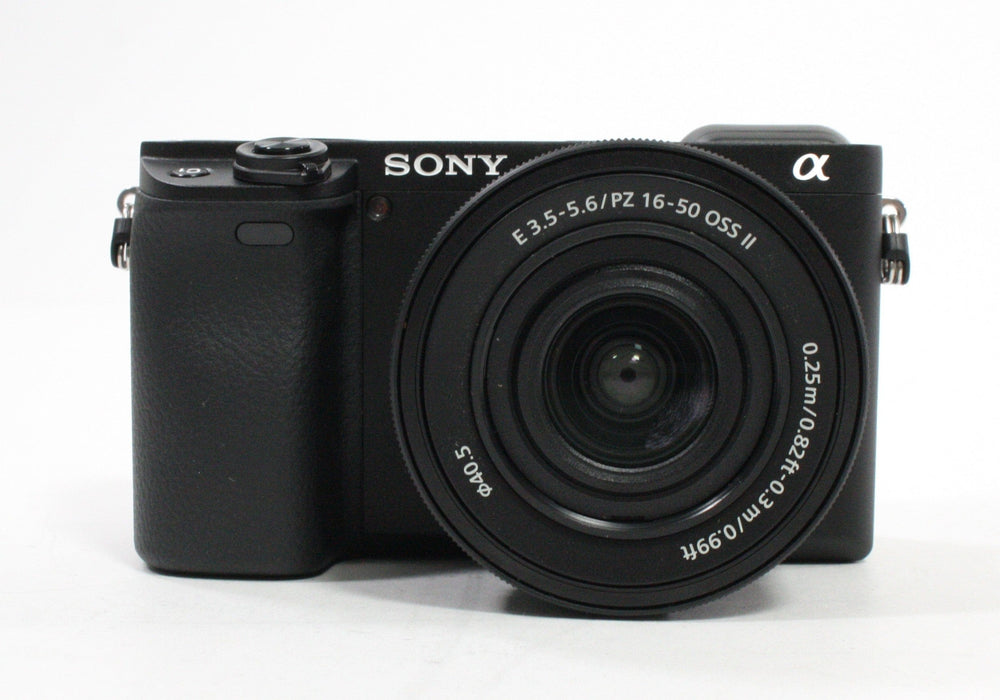 Sony 6400 Mirroless Digital Camera w 16-50mm f/3.5-5.6 & 3-Battery Charger Kit Shutter Count only 16