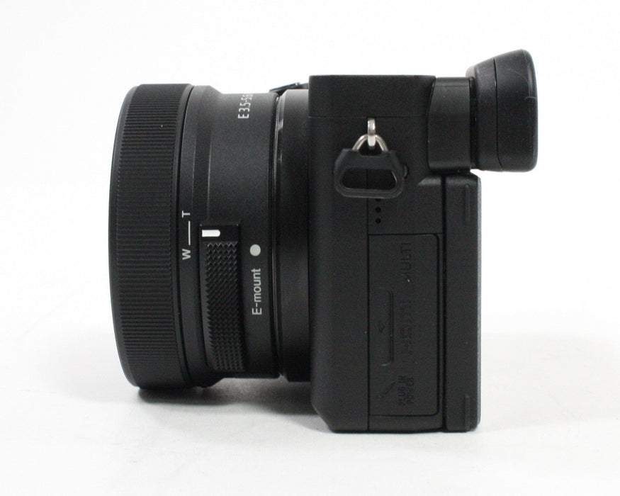 Sony 6400 Mirroless Digital Camera w 16-50mm f/3.5-5.6 & 3-Battery Charger Kit Shutter Count only 16