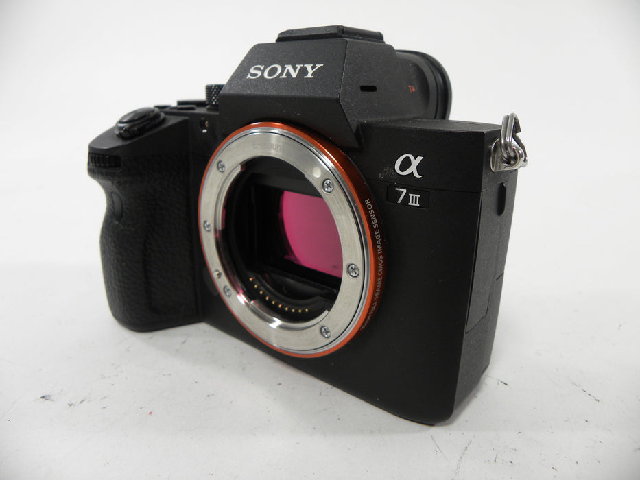 Sony a 7III 24.2mp Digital Mirrorless Camera Body Only Shutter Ct. 7,300