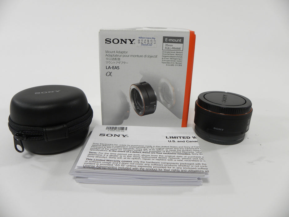 Sony a LA-EA5 Lens Mount Adapter A to E
