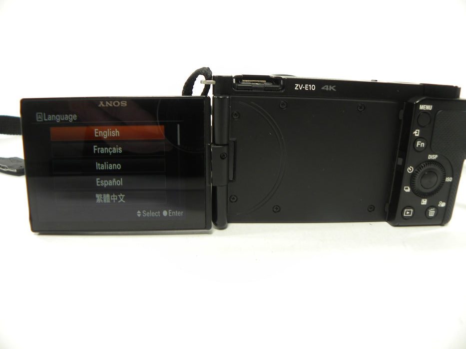 Sony a ZV-E10 25.0mp Digital Mirrorless w/E 16-50 PZ OSS Shutter Ct. 14,587