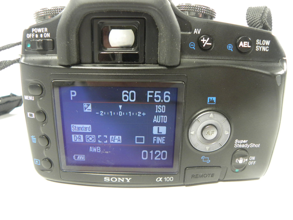Sony a100 10.2mp Digital SLR w/DT 18-70mm f3.5-5.6