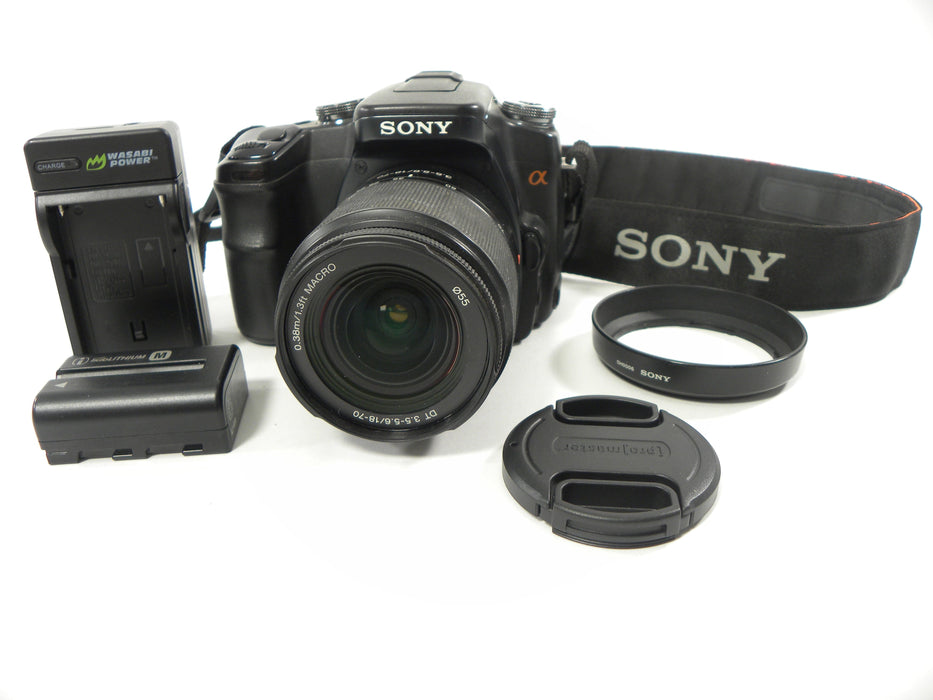 Sony a100 10.2mp Digital SLR w/DT 18-70mm f3.5-5.6