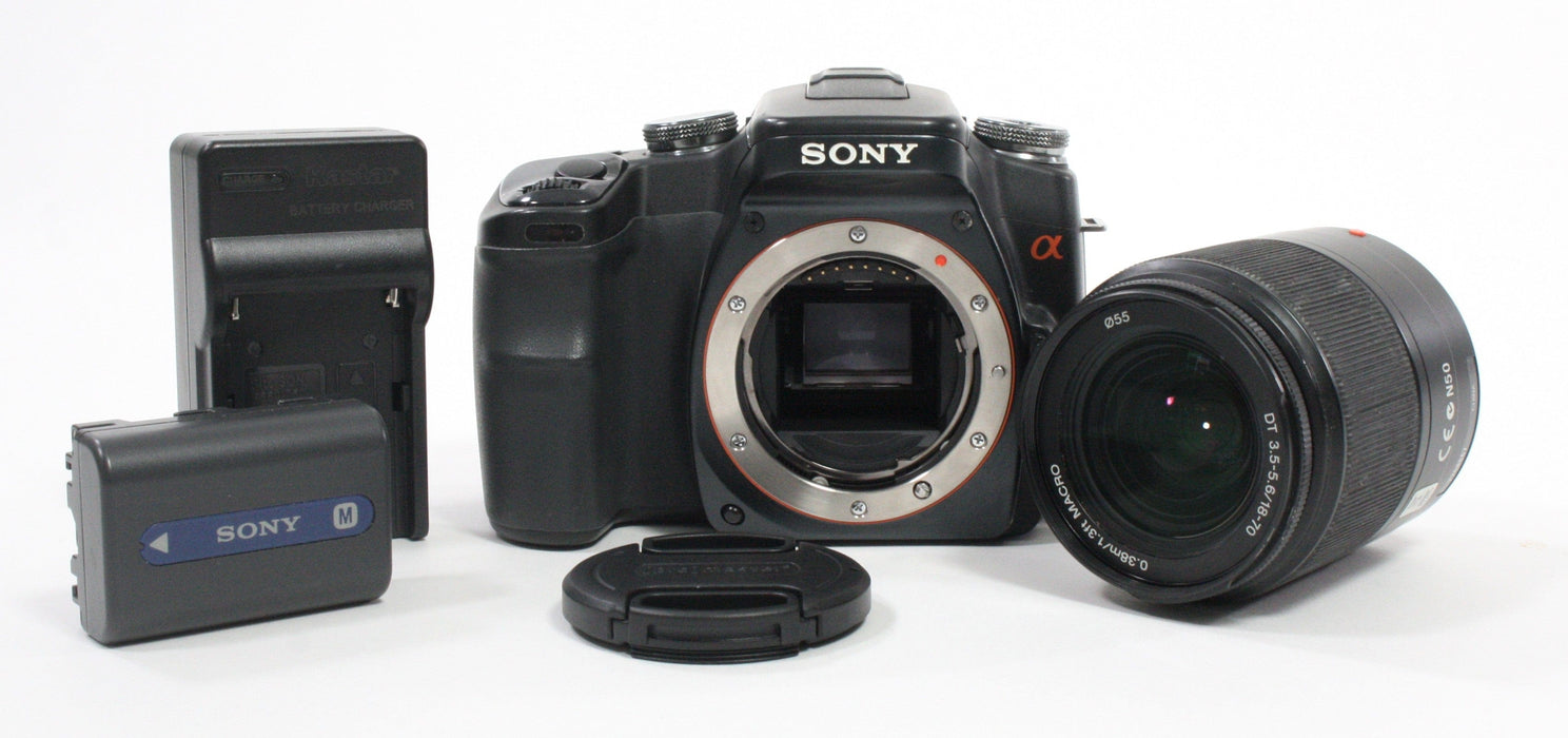 Sony a100 DSLR Camera with 18-70mm f/3.5-5.6 DT Lens