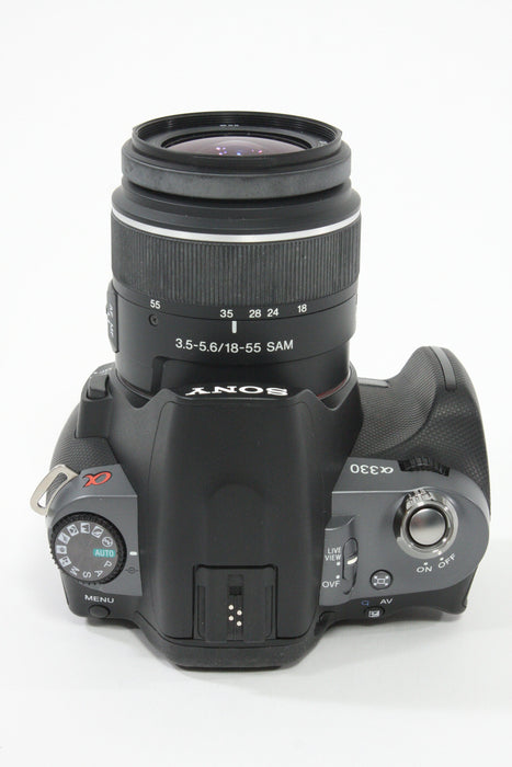Sony a330 with 18-55mm f/3.5-5.6 Lens - Shutter Count 338