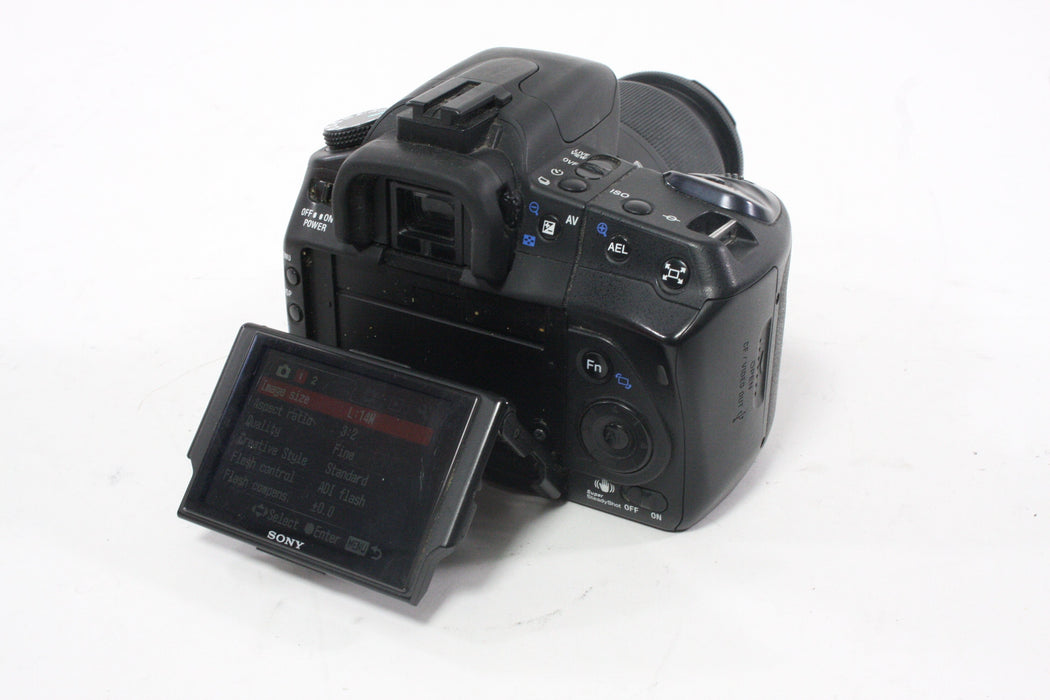 Sony a350 DSLR Camera with 18-70mm f/3.5-5.6 DT Lens A Mount Shutter Count N/A