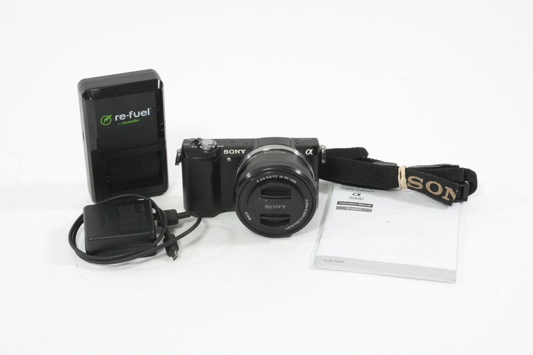 Sony a5000 with E 16-50mm F3.5-5.6/PZ OSS - Shutter Count 4418