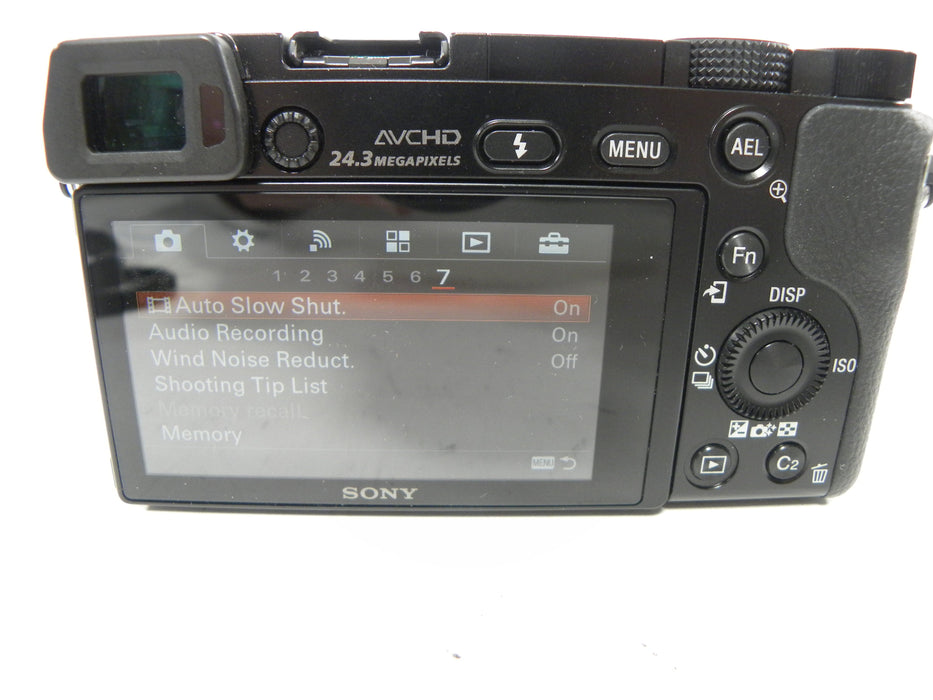 Sony a6000 24.3mp Digital Mirrorless Camera w/E 18-55 OSS Sutter Ct. 845