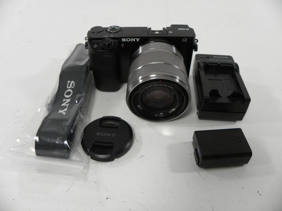 Sony a6000 24.3mp Digital Mirrorless Camera w/E 18-55 OSS Sutter Ct. 845