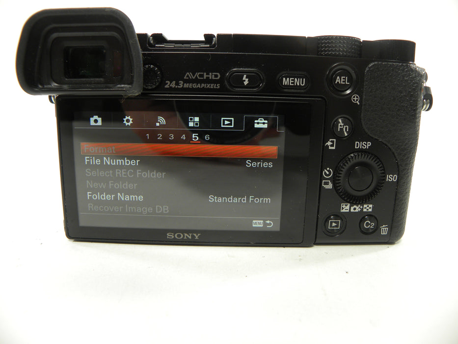 Sony a6000 24.3mp Mirrorless Digital w/16-50 PZ OSS Shutter Ct. 6,031