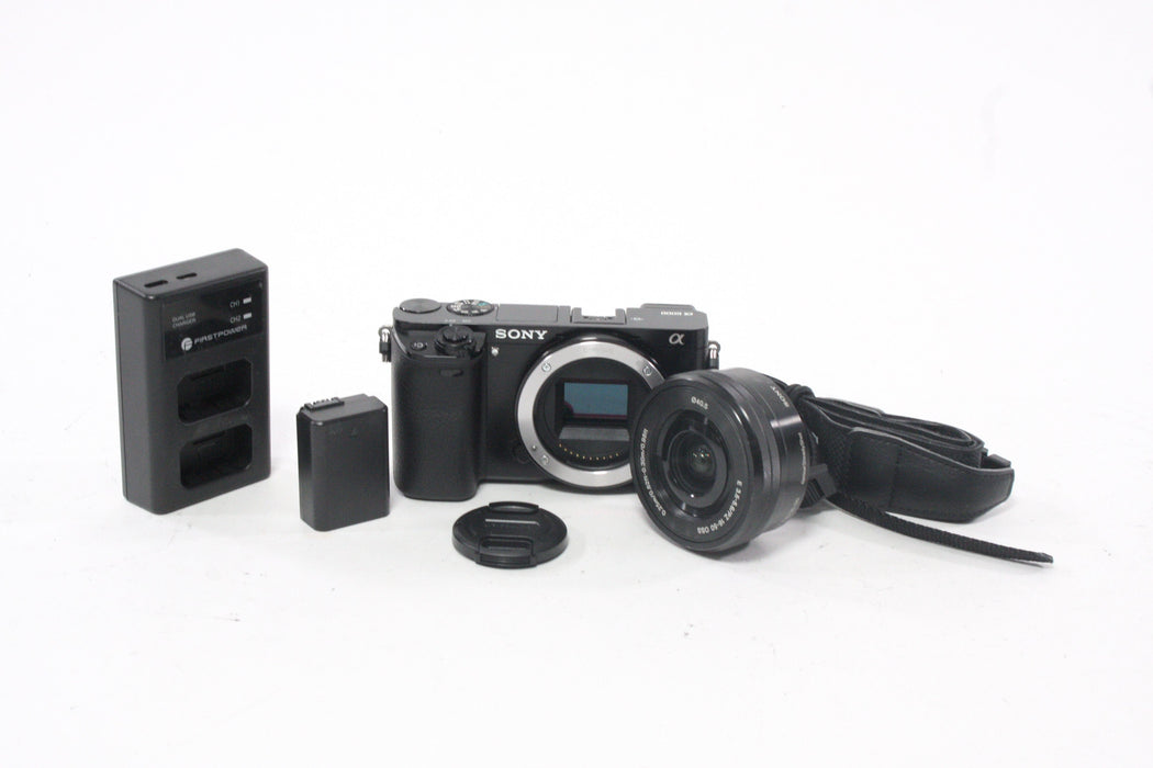 Sony a6000 Digital Camera with 16-50mm f/3.5-5.6 PZ OSS E Lens with Shutter Count 1,065