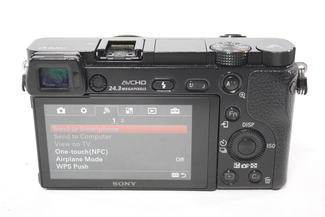 Sony A6000 Digital Mirrorless Camera Body with Shutter Count 63,455