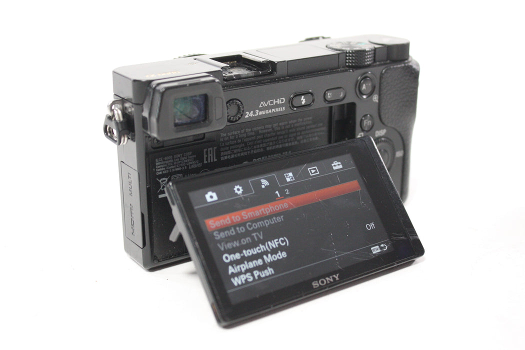 Sony A6000 Digital Mirrorless Camera Body with Shutter Count 63,455