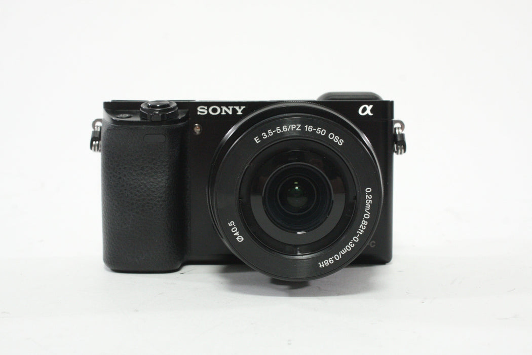Sony a6000 Digital Mirrorless Camera with 16-50mm f/3.5-5.6 PZ with Shutter Count 11,094
