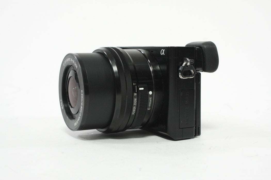 Sony a6000 Digital Mirrorless Camera with 16-50mm f/3.5-5.6 PZ with Shutter Count 11,094