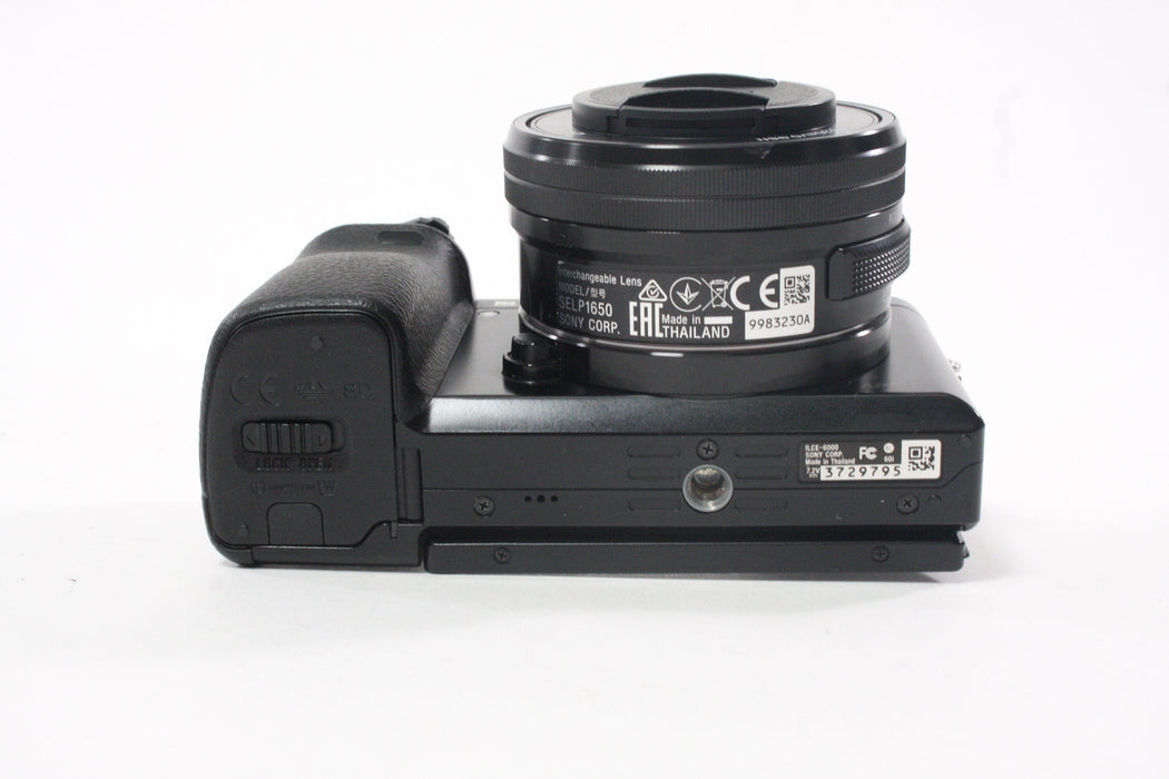 Sony A6000 Mirrorless Digital Camera with 16-50mm f/3.5-5.6 PZ OSS Lens with Shutter Count 7,211