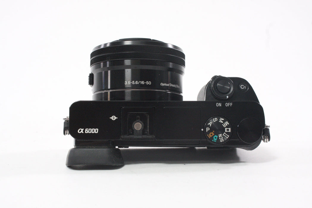 Sony A6000 Mirrorless Digital Camera with 16-50mm f/3.5-5.6 PZ OSS Lens with Shutter Count 7,211