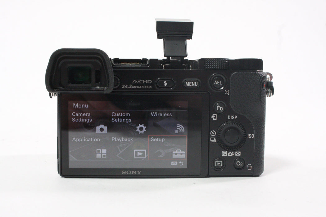 Sony A6000 Mirrorless Digital Camera with 16-50mm f/3.5-5.6 PZ OSS Lens with Shutter Count 7,211