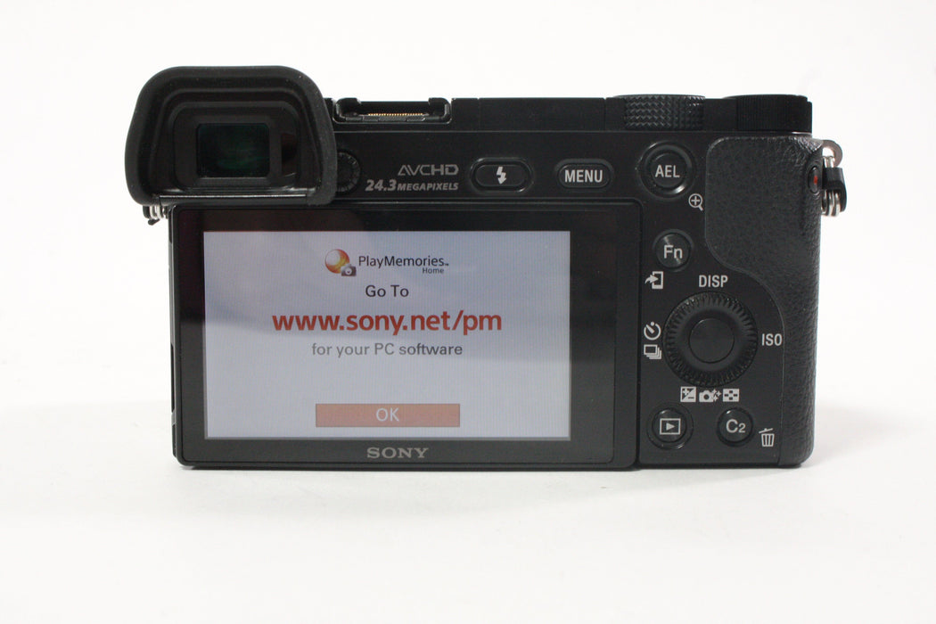 Sony A6000 Mirrorless Digital Camera with 16-50mm f/3.5-5.6 PZ OSS Lens with Shutter Count 7,211