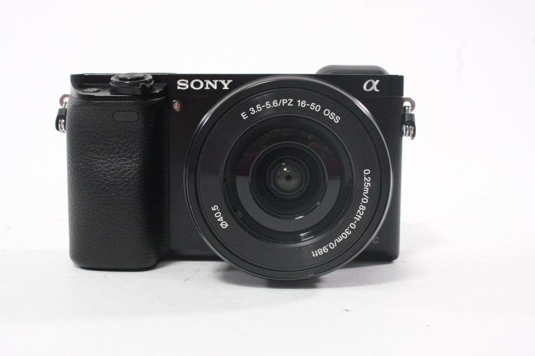 Sony A6000 Mirrorless Digital Camera with 16-50mm f/3.5-5.6 PZ OSS Lens with Shutter Count 7,211