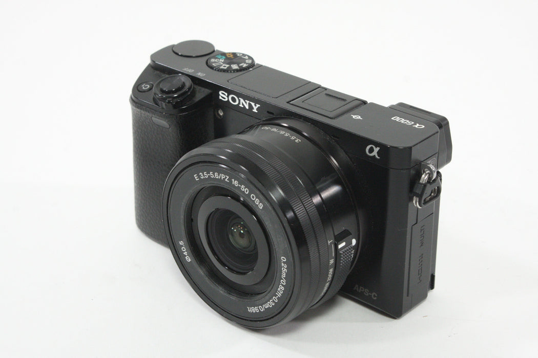 Sony a6000 w/16-60mm F3.5-5.6 Lens + SmallRig Cage and Battery Grip - Shutter Count 7307