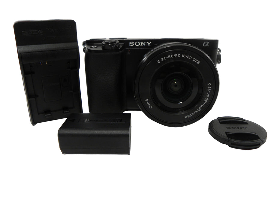 Sony a6100 24.2mp Mirrorless Digital w/16-50mm  PZ OSS Shutter Ct. 758