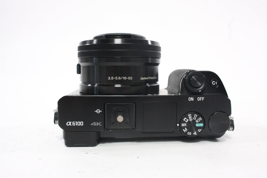 Sony a6100 Digital Mirrorless with 16-50mm f/3.5-5.6 OSS PZ Lens Shutter Count 3,460