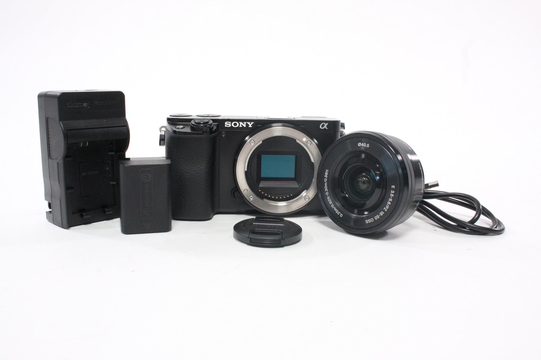 Sony a6100 Digital Mirrorless with 16-50mm f/3.5-5.6 OSS PZ Lens Shutter Count 3,460